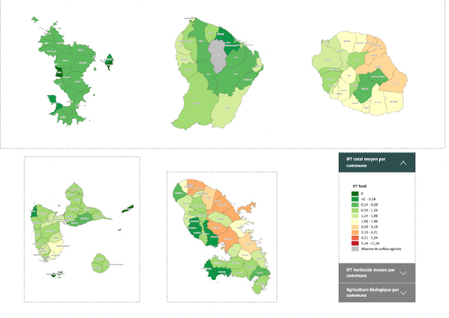 Une carte interactive pour mesurer l’empreinte des pesticides dans les DROM